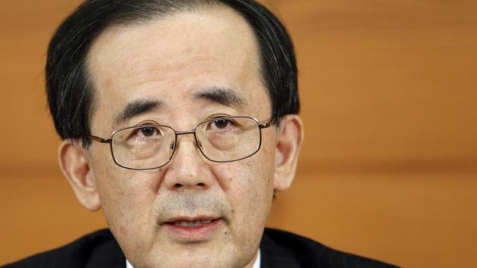 Bank of Japan Governor Masaaki Shirakawa speaks to reporters at a news conference in Tokyo