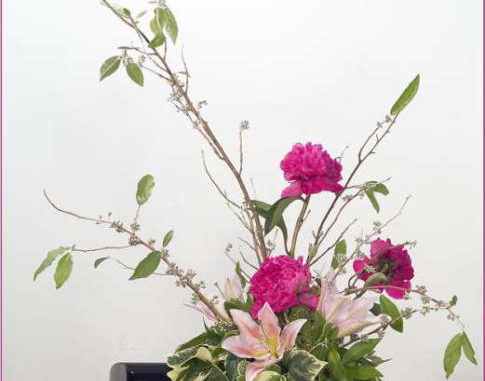 Arreglo floral estilo ikebana