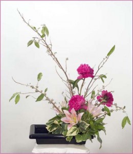 Arreglo floral estilo ikebana