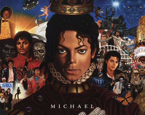 The cover art for the posthumous Michael Jackson album titled 'Michael' is pictured in this undated publicity photograph