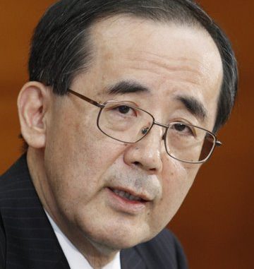 El gobernador del Banco de Japón, Masaaki Shirakawa.
