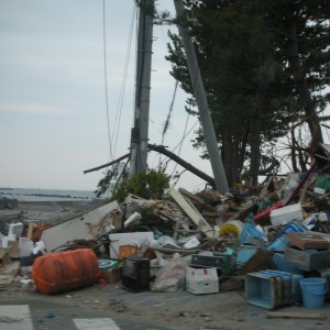 El tsunami arrasó todo lo que encontró a su paso. (foto Nélida Tanaka)