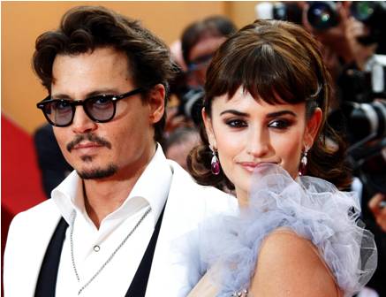 Johnny Depp y Penelope Cruz