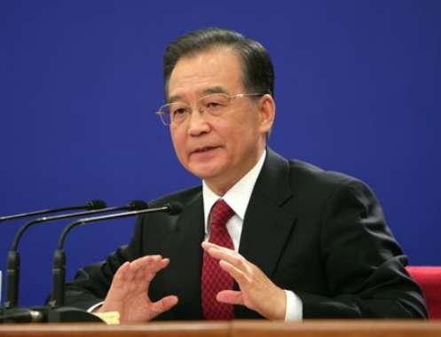 El primer ministro chino Wen Jiabao