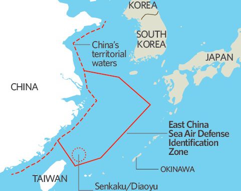 Zona de defensa áerea china
