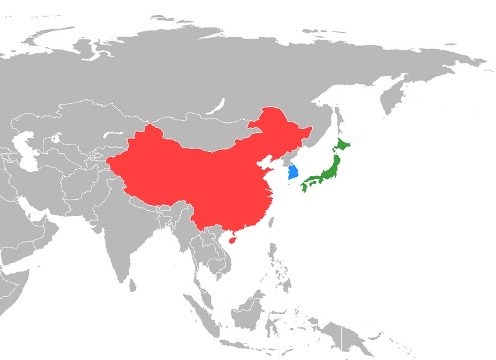 Japón-China-Corea del Sur