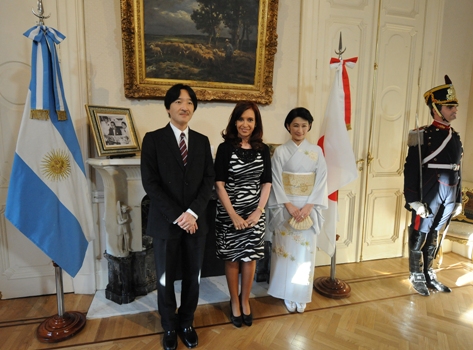 Príncipes de Japón en Argentina