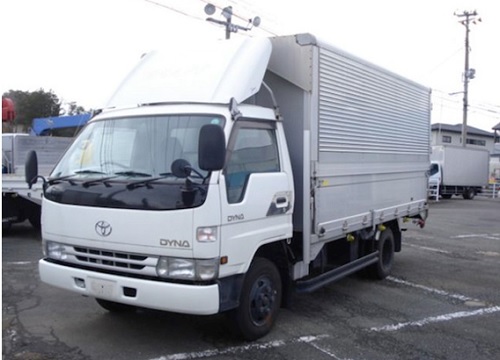 Camión que manejaba el japonés Ikegami
