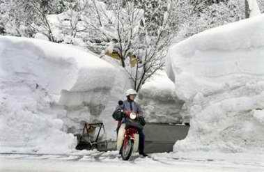 Tormenta de nieve en Hokkaido