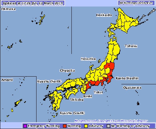 Mapa de alertas