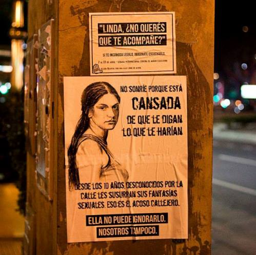 Acoso callejero (foto Acción Respeto)