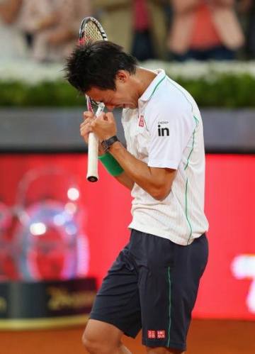 El japonés continúa imparable en España (foto sitio web de Kei Nishikori)
