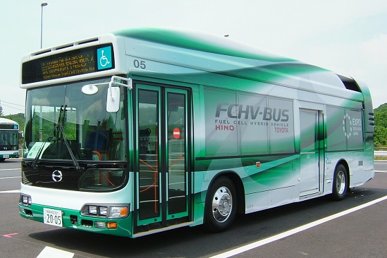 Prototipo de un autobús de Toyota.