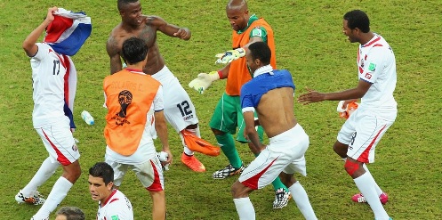 Costa Rica festeja (foto Getty Images/FIFA)