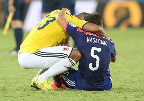 Nagatomo y Guarín juegan en el Inter de Italia (foto Livedoor)
