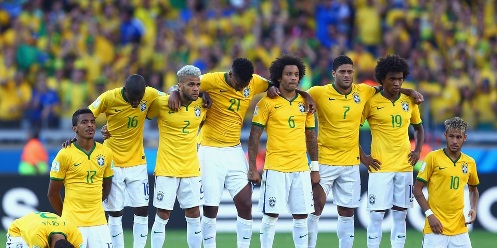 El estado de tensión de los brasileños se hizo más notorio en el partido contra Chile (foto Getty Images/FIFA)