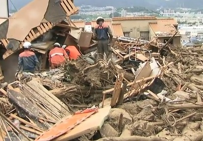 Derrumbe en Hiroshima