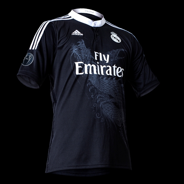 La nueva camiseta tiene dos dragones entrelazados (foto Adidas)