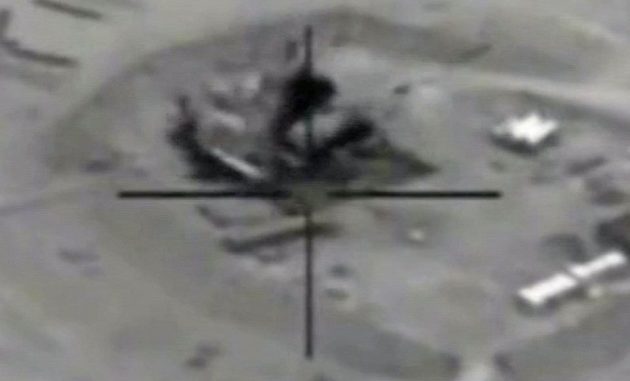Bombardeo de campos de petroleo en Siria