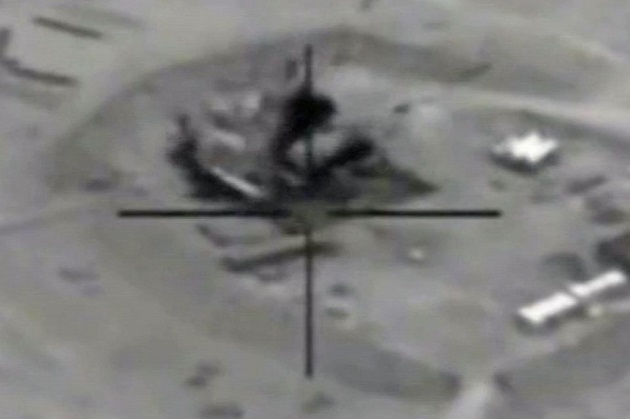 Foto de una zona bombardeada en Siria.