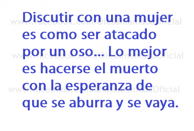 Consejo para discutir con tu mujer