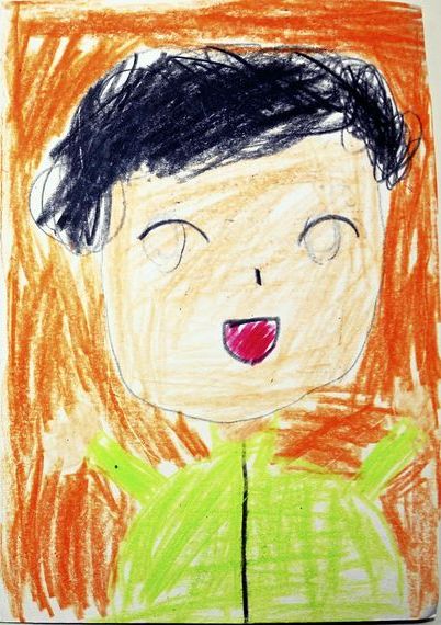Autorretrato de Ryusei (reproducción Yomiuri Shimbun)