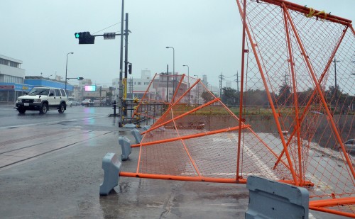 Imagen de destrozos en Naha