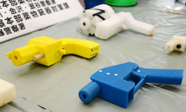 Las armas desarrolladas en impresora 3D.