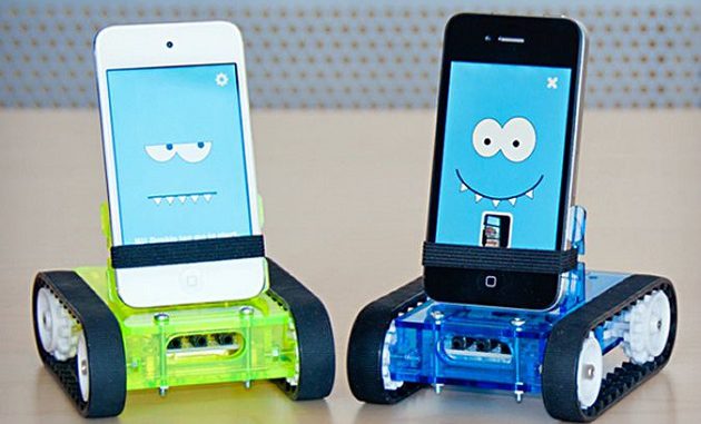 Romo, el robot que adopta como cerebro a un iPhone.