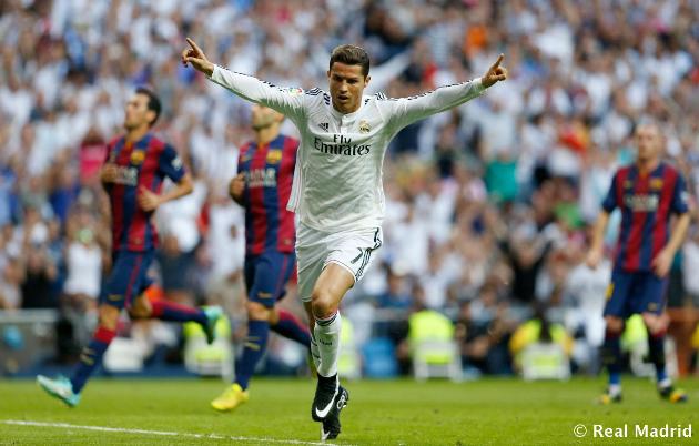 Cristiano celebra tras convertir el gol del empate (foto Real Madrid)