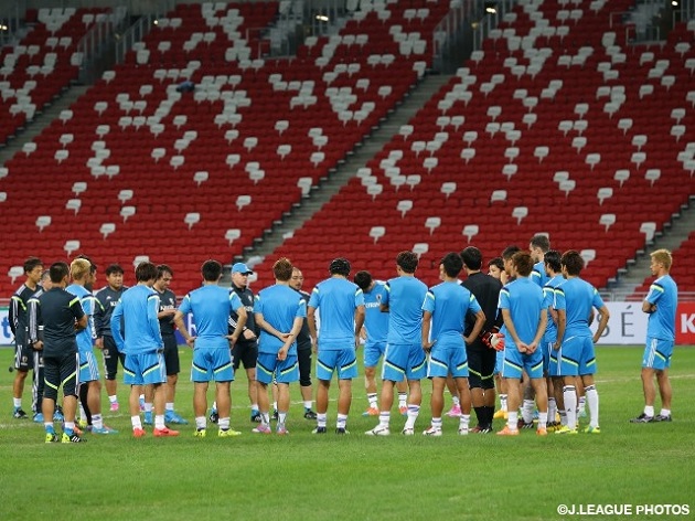 Aguirre en charla técnica con Japón (Foto Archivo de AFJ)