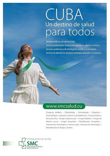 Promoción del servicio de salud en Cuba.