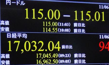 El dólar a 115 yenes (Foto Shomotsuke)