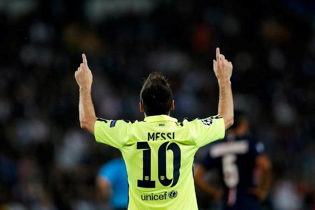 Messi fue el mejor contra el Ajax y pudo haber anotado más goles (foto sitio web oficial)