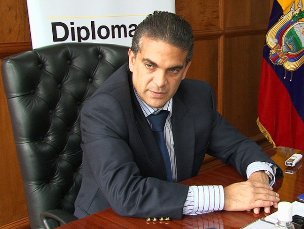 Ministro de Comercio Exterior de Ecuador, Francisco Rivadeneira.