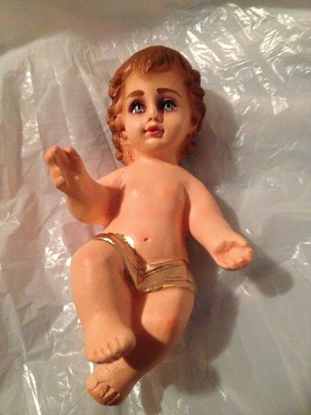 Figura del Niño Jesús del Pesebre Andino.