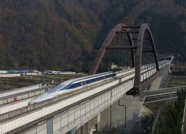 El Maglev en prueba.