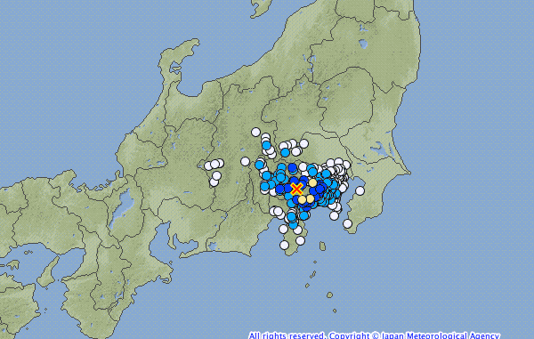 Sismo en Yamanashi 11 de noviembre
