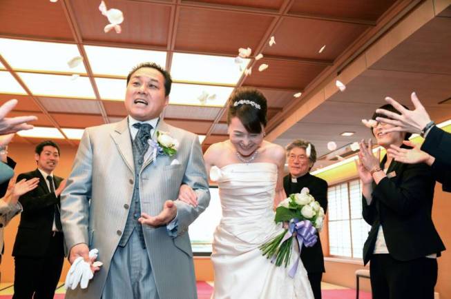 Los Okubo renuevan su amor 20 años después de casarse (foto Vow Renewal Japan)