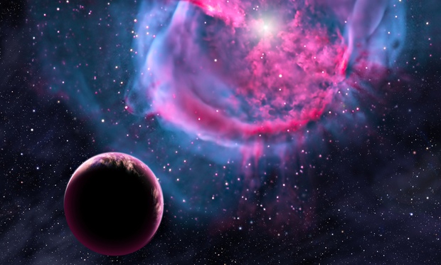 Ilustracion del planeta Kepler-438-b