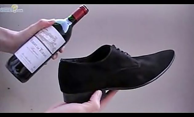 vino y zapato