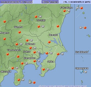 Tiempo en Kanto 27 de mayo t
