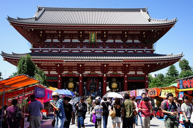 Turismo en Asakusa.