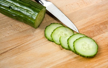 corte de un pepino t