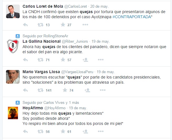 quejas en twiiter 2