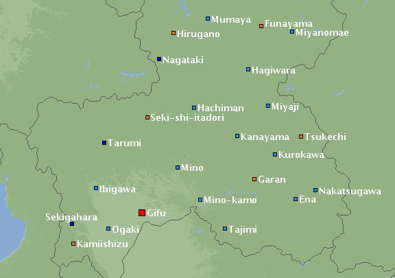 temperaturas Gifu 27 de mayo