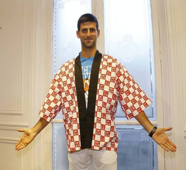 Novak Djokovic, imagen de Uniqlo (foto sitio web oficial)