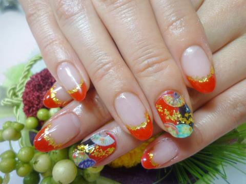 Nail art de diseño japonés