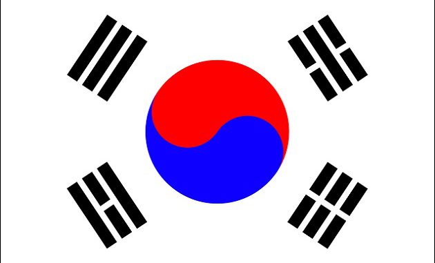 Bandera de Corea del Sur