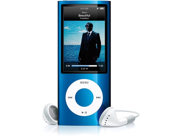 iPod con dispositivo de reproducción circular.